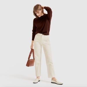 Everlane Straight Leg Crop in Sandstone 00